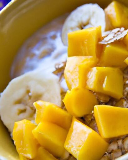 Tropical Bliss: Nourish Your Day with Coconut Mango Oatmeal