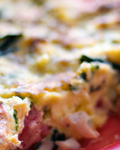 Wholesome Egg and Spinach Casserole: A Nutritious Delight