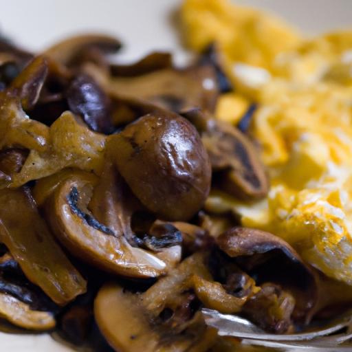 Fluffy Scrambled Eggs with Mushrooms: A Savory Delight