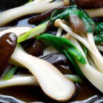 Savor Bok Choy & Mushrooms Stirred in Rich Oyster Sauce