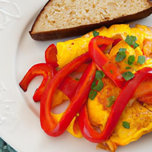 Colorful Scrambled Eggs with Bell Peppers: A Vibrant Twist