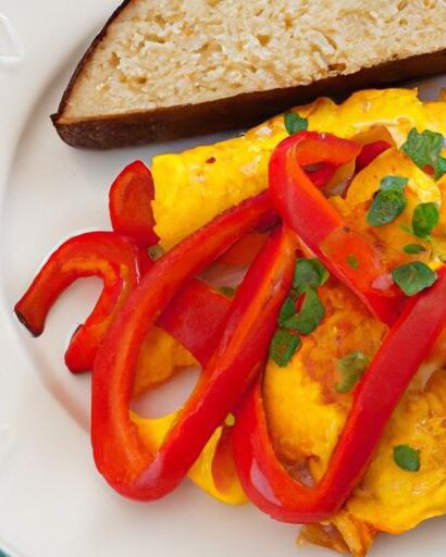 Colorful Scrambled Eggs with Bell Peppers: A Vibrant Twist