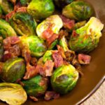 Crispy Roasted Brussels Sprouts with Savory Bacon Bliss