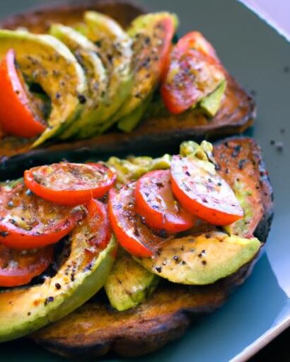 Brighten Breakfast: Avocado Toast with Roasted Tomatoes