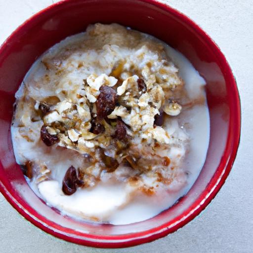 Creamy Oatmeal with Coconut Milk and Maple Syrup Bliss
