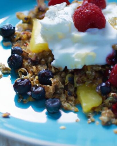 Tropical Twist: Coconut Yogurt with Granola & Berries Delight