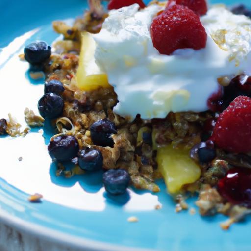 Tropical Twist: Coconut Yogurt with Granola & Berries Delight