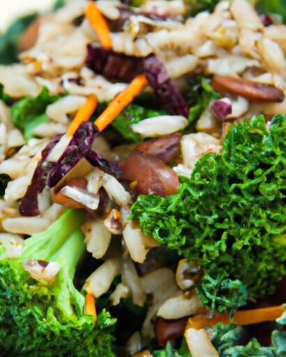 Nutritious Brown Rice and Kale Salad: A Wholesome Delight