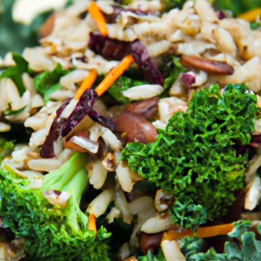 Nutritious Brown Rice and Kale Salad: A Wholesome Delight