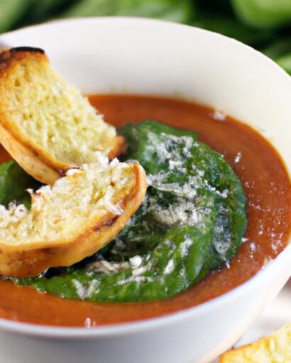 Savor the Creamy Tomato & Spinach Soup Delight: A Healthy Twist