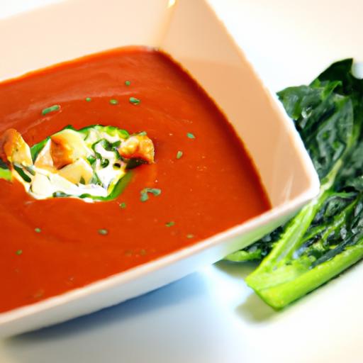 Savor the Creamy Tomato & Spinach Soup Delight: A Healthy Twist