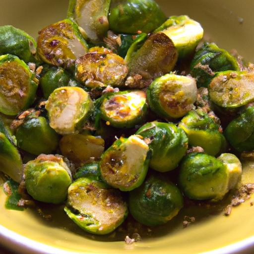 Golden Parmesan-Crusted Brussels Sprouts: A Savory Delight