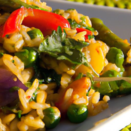 Savor the Flavors: A colorful Vegetable Paella with rice
