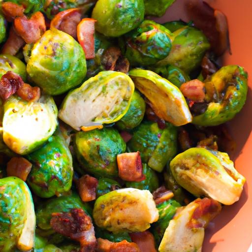Crispy Roasted Brussels Sprouts with Savory Bacon Bliss