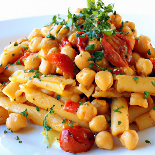 Wholesome Chickpea Pasta with Vibrant Tomato Sauce Flair