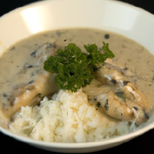 Hearty Mushroom Soup, Rice & Chicken: A Comforting Classic