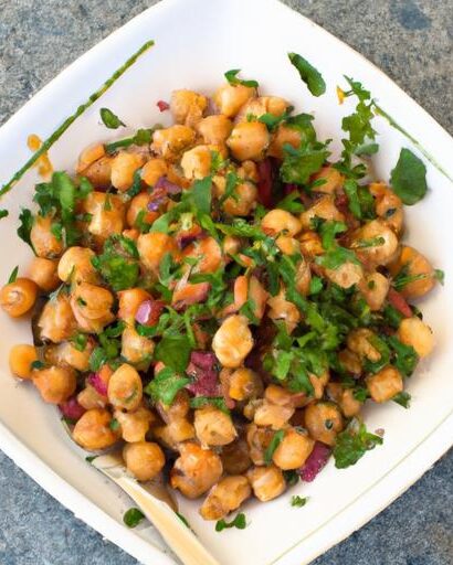Zesty Moroccan Spiced Chickpea Salad: A Flavorful Delight