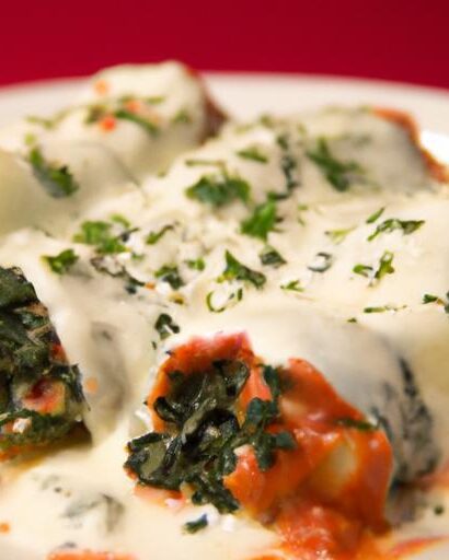 Deliciously Cheesy Spinach and Ricotta Stuffed Shells Recipe