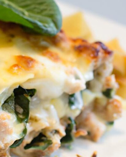 Delicious Chicken and Spinach Lasagna: A Nutritious Twist