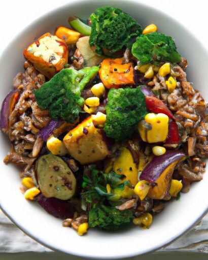 Energize Mornings with a Brown Rice & Roasted Veggie Bowl