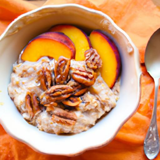 Peach Pecan Oatmeal: A Nutty Twist on Morning Comfort