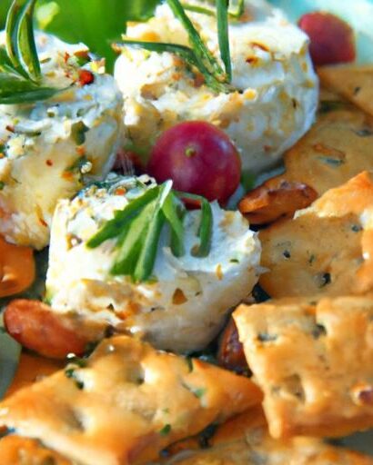 Delightful Goat Cheese & Chive Bites Perfect on Crackers