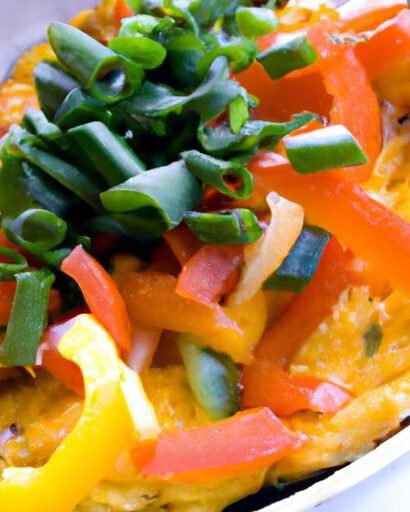 Brighten Your Morning: Scrambled Eggs with Bell Peppers Recipe