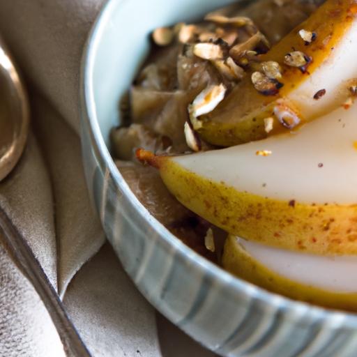 Warm Up Your Morning: Cardamom Pear Oatmeal Delight