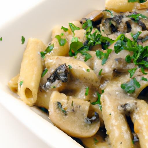 Savor Penne with creamy Mushroom Sauce: A Flavorful Delight