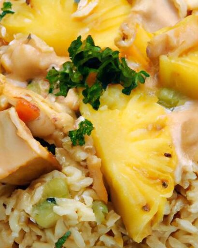 Tropical Twist: Savory Pineapple Chicken and Rice Delight