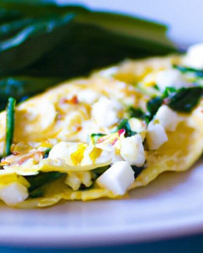 Wholesome Scrambled Eggs with Spinach and Feta Flair
