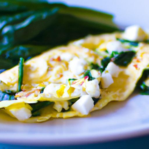 Wholesome Scrambled Eggs with Spinach and Feta Flair