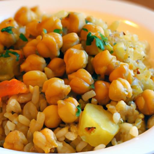 Aromatic Curried Rice and Chickpeas: Flavorful Comfort Bowl