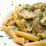 Hearty Penne with Creamy Mushroom Sauce: A Savory Delight
