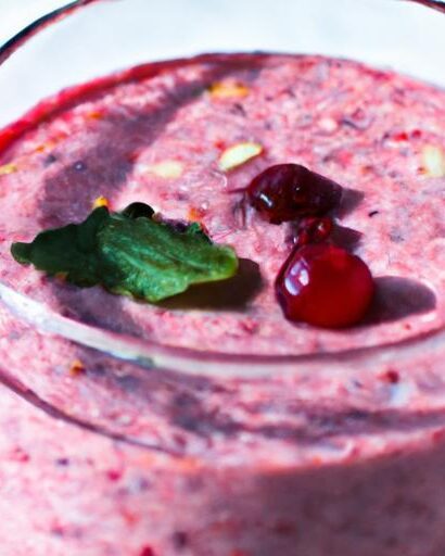 Energize Your Day with a Refreshing Cranberry Almond Smoothie