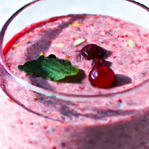 Energize Your Day with a Refreshing Cranberry Almond Smoothie