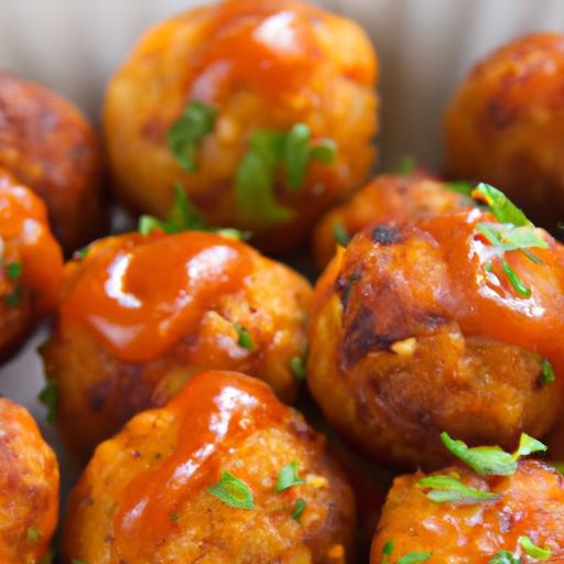 Bite-Sized Buffalo Chicken Meatballs: Spicy Snack Delight