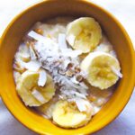 Creamy Oatmeal with Coconut Milk & Caramelized Bananas Delight
