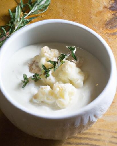 Cauliflower Soup: A Creamy Taste of the Mediterranean Breeze