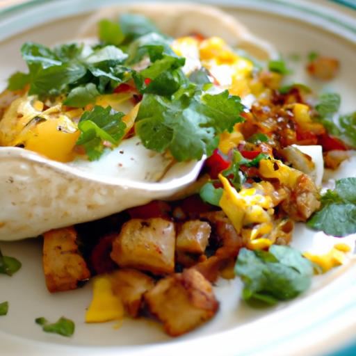 Hearty Breakfast Burrito Bowl with Eggs-Pork-free & Perfect