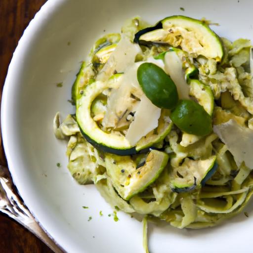 Creamy Avocado Pesto Zucchini noodles: A Fresh Twist