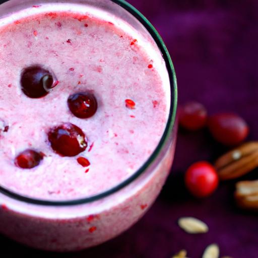 Energize Your Day with a Refreshing Cranberry Almond Smoothie