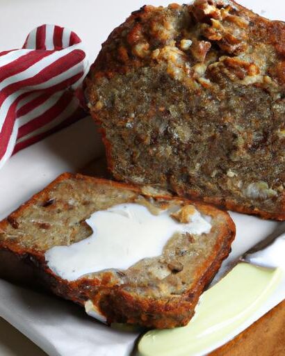 Moist Banana Nut Bread Recipe with Tangy Sour Cream Twist