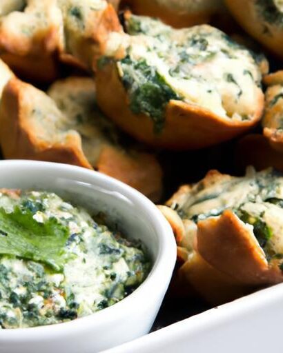Irresistible Spinach Artichoke Dip Bites: Savory Party Snacks