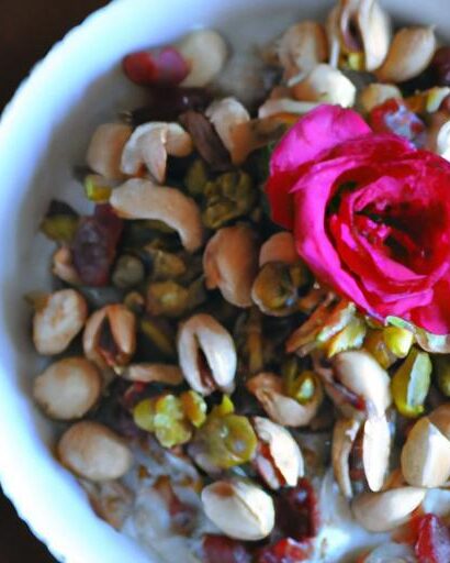 Pistachio Rose Oatmeal: A Nutty Floral Breakfast Delight