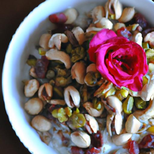Pistachio Rose Oatmeal: A Nutty Floral Breakfast Delight