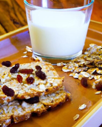 Crunchy Mornings: Oatmeal with Nuts and Toast Delight
