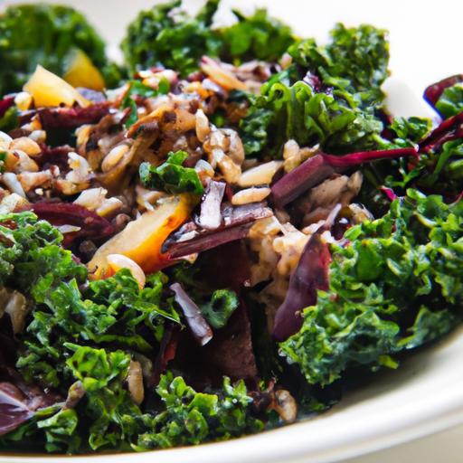 Nutritious Brown Rice and Kale Salad: A Flavorful Boost