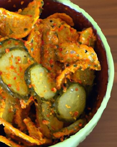 Crunchy Cheesy Pickle Chips: A Tangy Twist to Snack Time