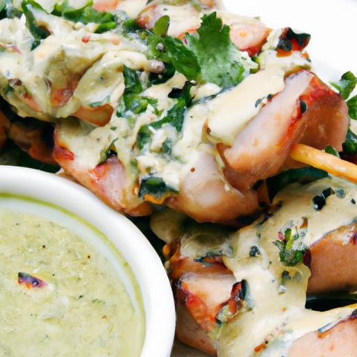 Savory Chicken Skewers with Creamy Peanut Sauce Delight